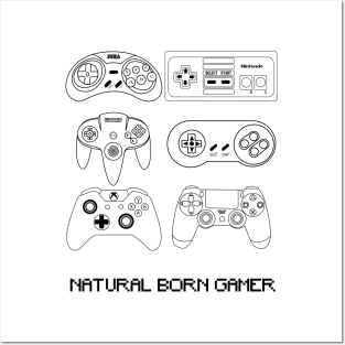 Natural Born Gamer Posters and Art